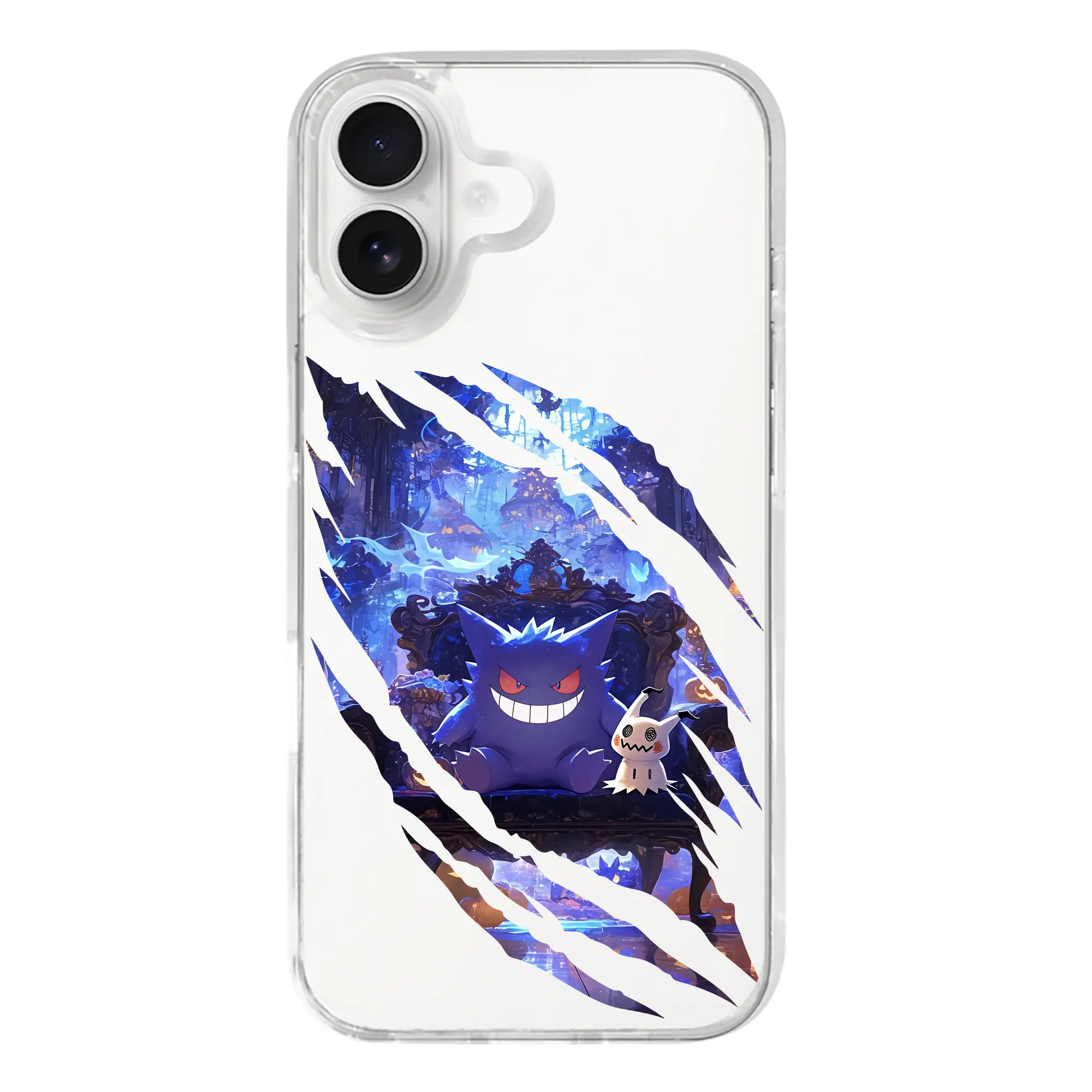 ポケモン グッズ,ゲンガー - iPhone 17シリーズ 透明スマホケース – 薄型・耐衝撃・精密フィット保護カバー